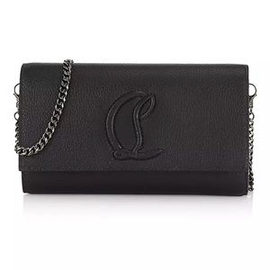 Black Christian Louboutin By My Side Wallet on Chain.